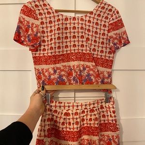 Patterned Two-piece Set